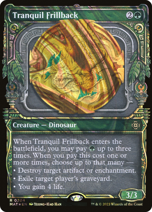 Tranquil Frillback (MAT-204) (Showcase) (Halo) (Foil)