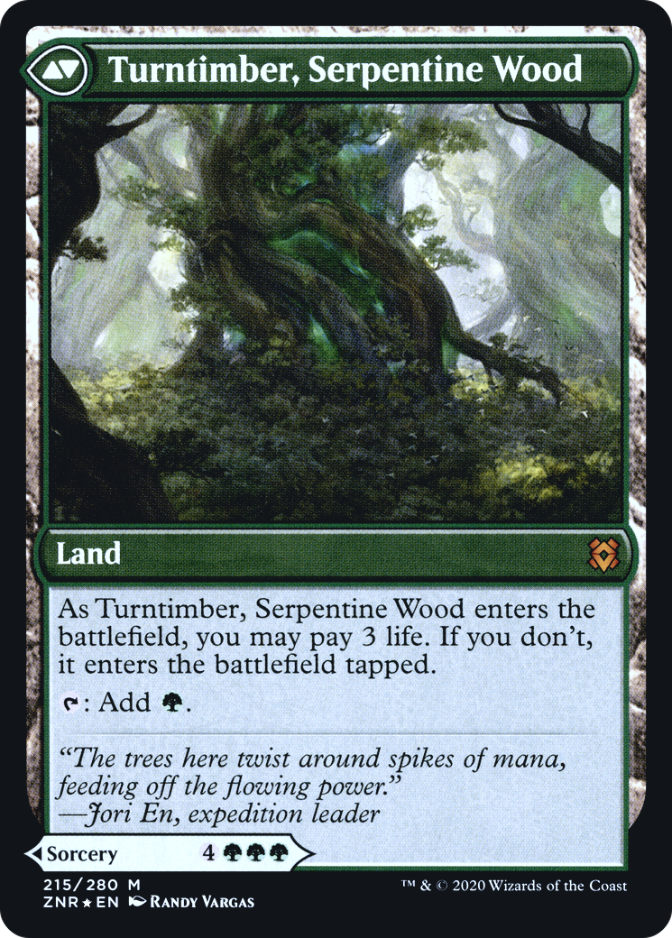 Turntimber Symbiosis // Turntimber, Serpentine Wood (PRE-215S) (Foil)