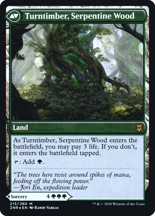 Turntimber Symbiosis // Turntimber, Serpentine Wood (PRE-215S) (Foil)