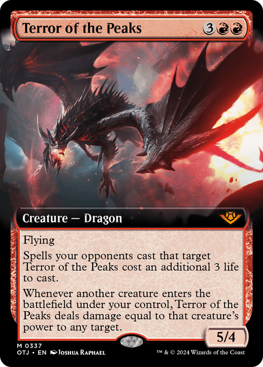 Terror of the Peaks (OTJ-337) (Extended Art) (Foil)