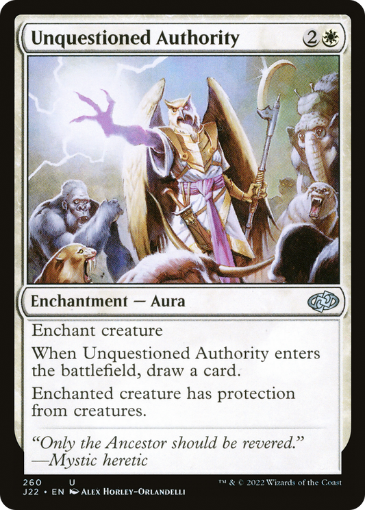 Unquestioned Authority (J22-260)