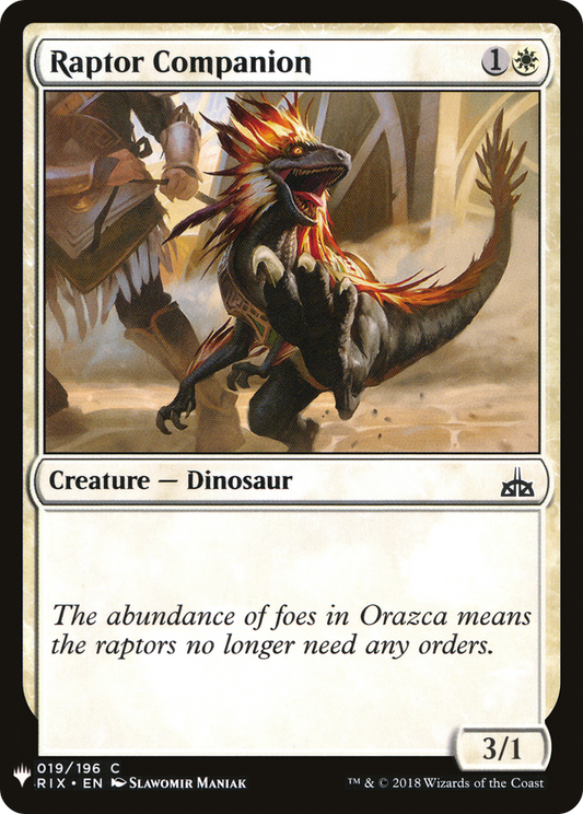 Raptor Companion (LIST-RIX-19)
