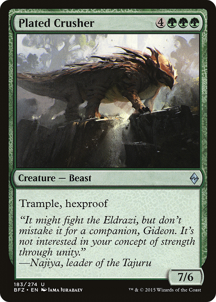 Plated Crusher (BFZ-183) (Foil)