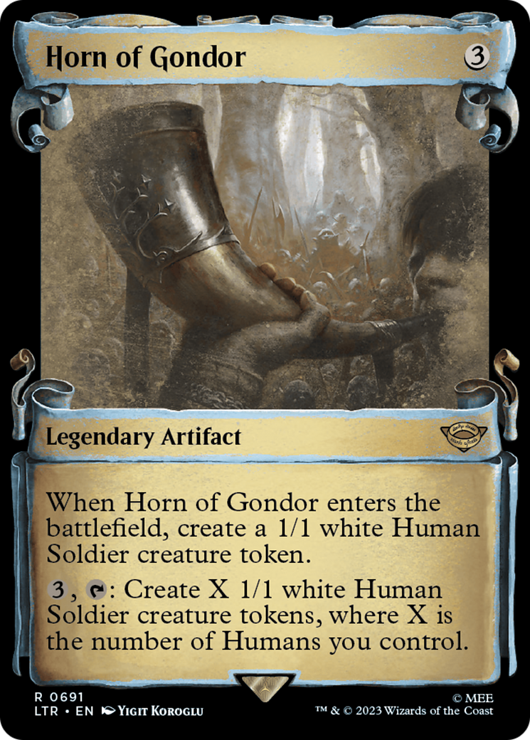 Horn of Gondor (LTR-691) (Showcase) (Scroll) (Foil)