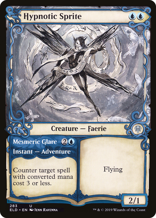 Hypnotic Sprite // Mesmeric Glare (ELD-283) (Showcase) (Foil)