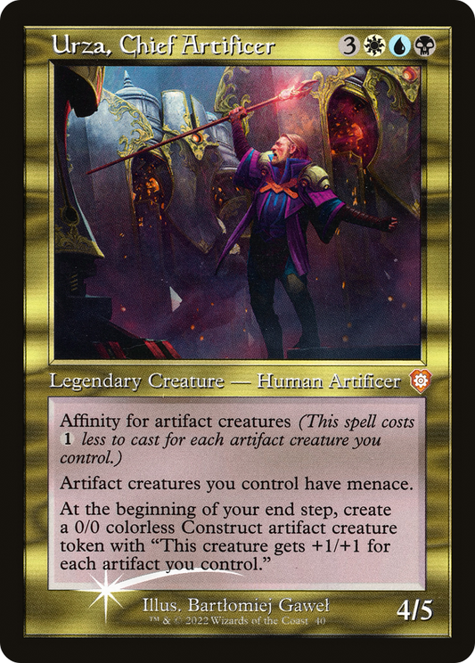 Urza, Chief Artificer (BRC-040) (Etched Foil)