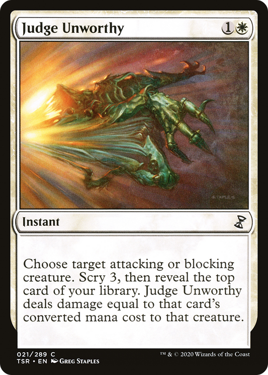 Judge Unworthy (TSR-021) (Foil)