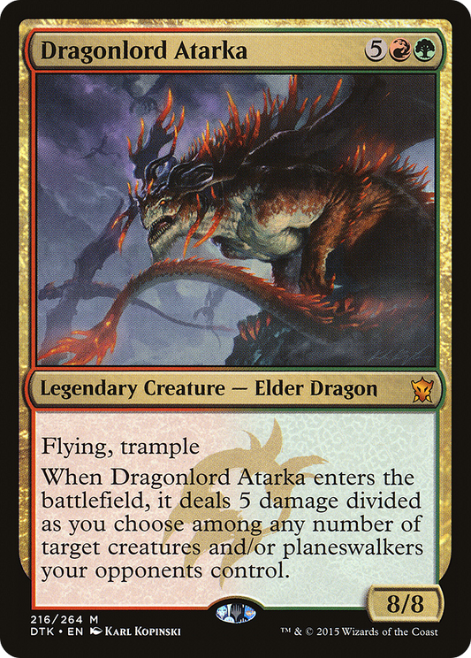 Dragonlord Atarka (DTK-216) (Foil)