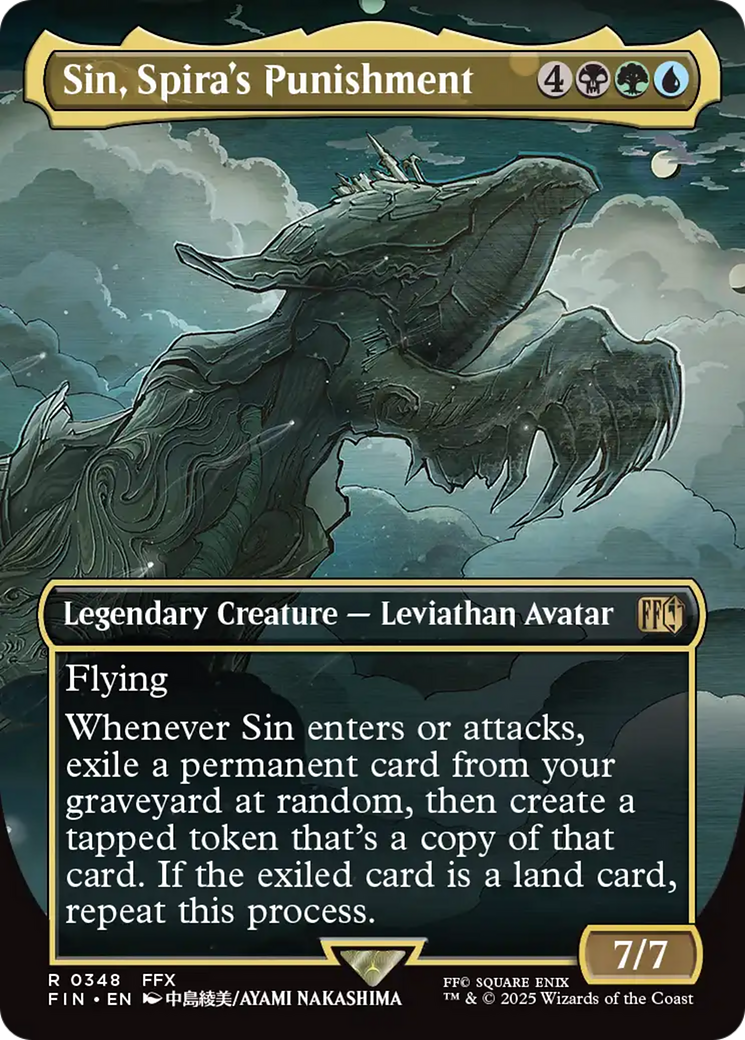 Sin, Spira's Punishment (FIN-348) (Borderless) (Foil)