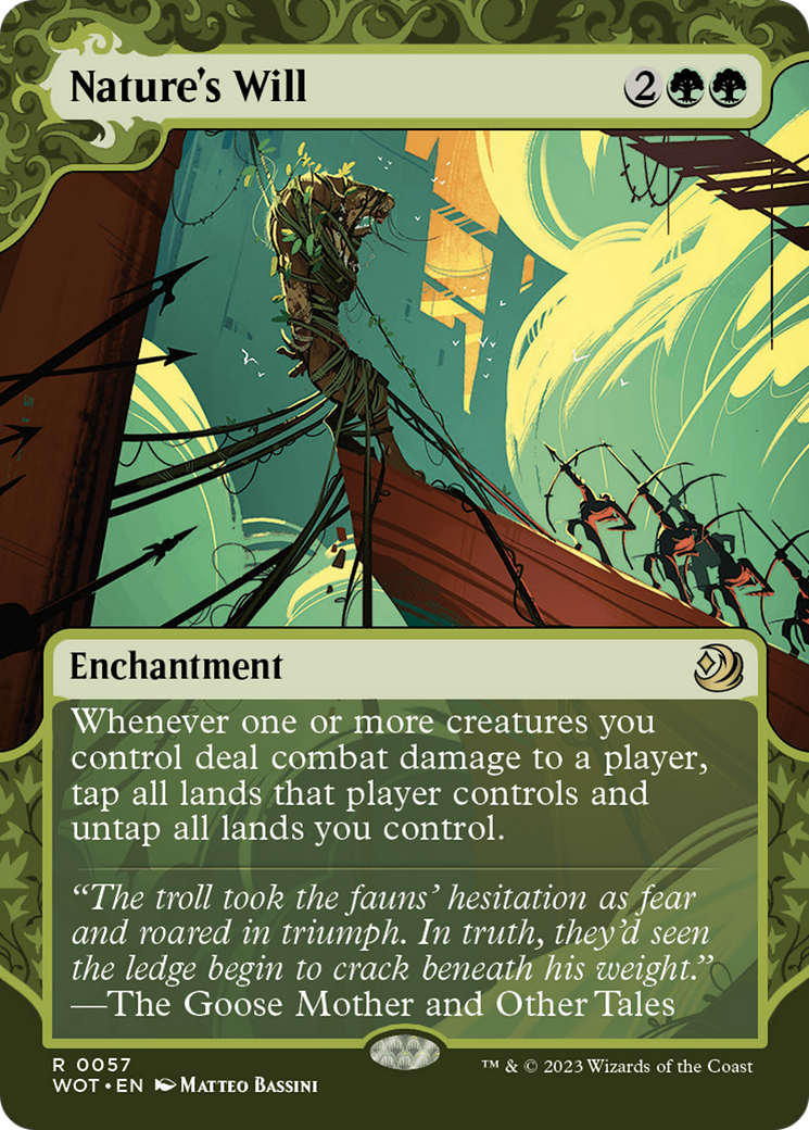 Nature's Will (WOT-057) (Showcase) (Borderless) (Foil)