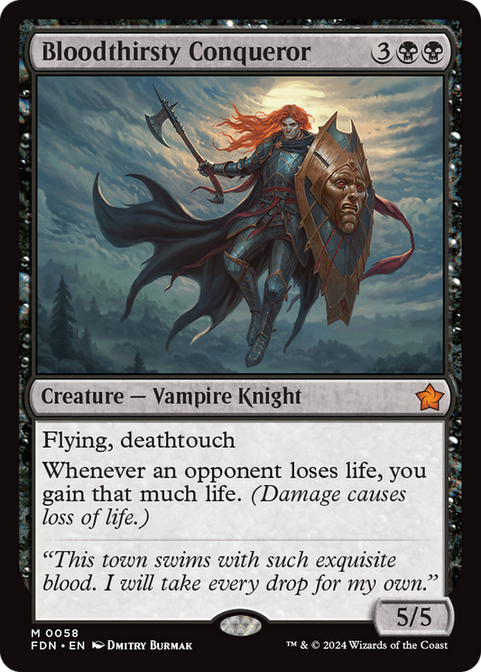 Bloodthirsty Conqueror (FDN-058) (Foil)