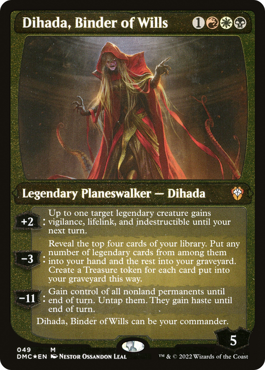 Dihada, Binder of Wills (DMC-049) (Display Commander) (Etched Foil)