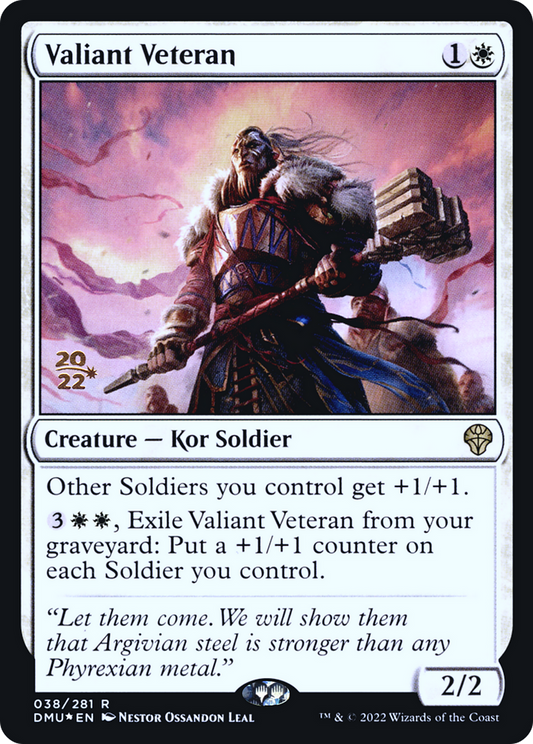 Valiant Veteran (PRE-38S) (Foil)