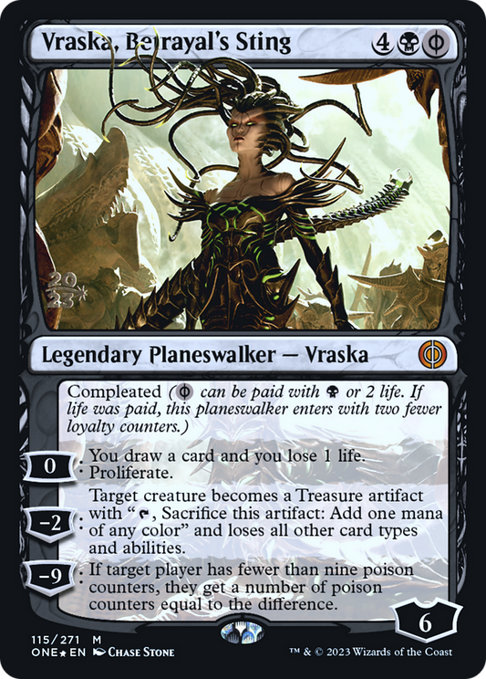 Vraska, Betrayal's Sting (PRE-115S) (Foil)