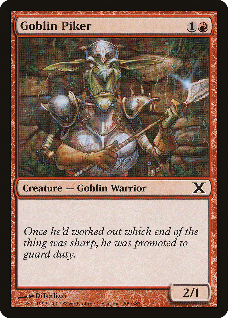 Goblin Piker (10E-209) (Foil)
