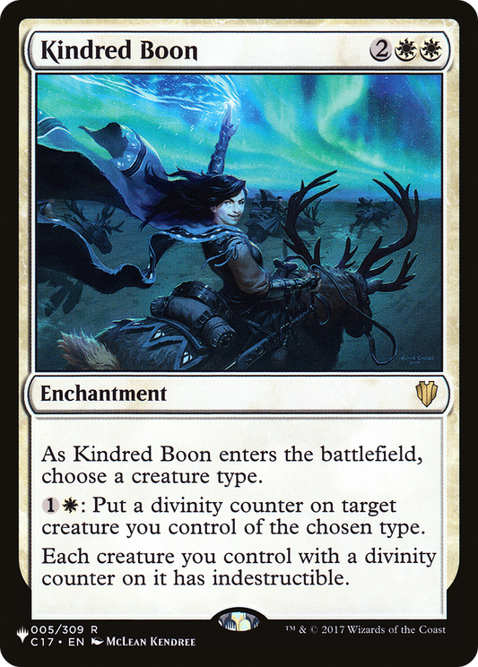Kindred Boon (LIST-C17-5)