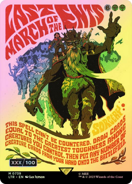 Last March of the Ents (LTR-739Z) (Borderless) (Foil) (Serialized)