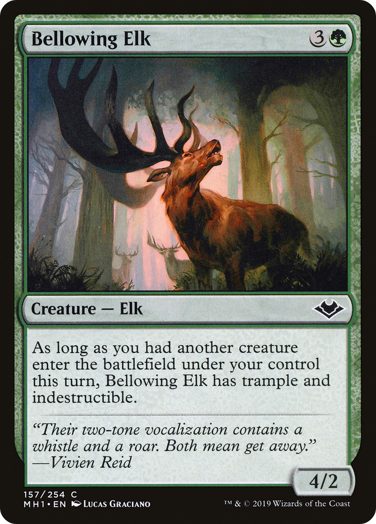 Bellowing Elk (MH1-157) (Foil)