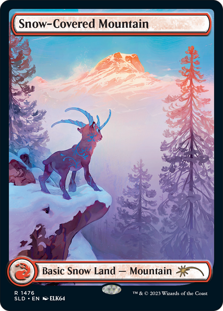 Snow-Covered Mountain (SLD-1476) (Full Art)