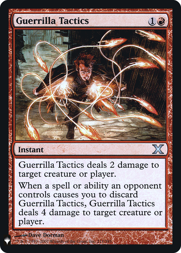 Guerrilla Tactics (LIST-10E-211) (Foil)