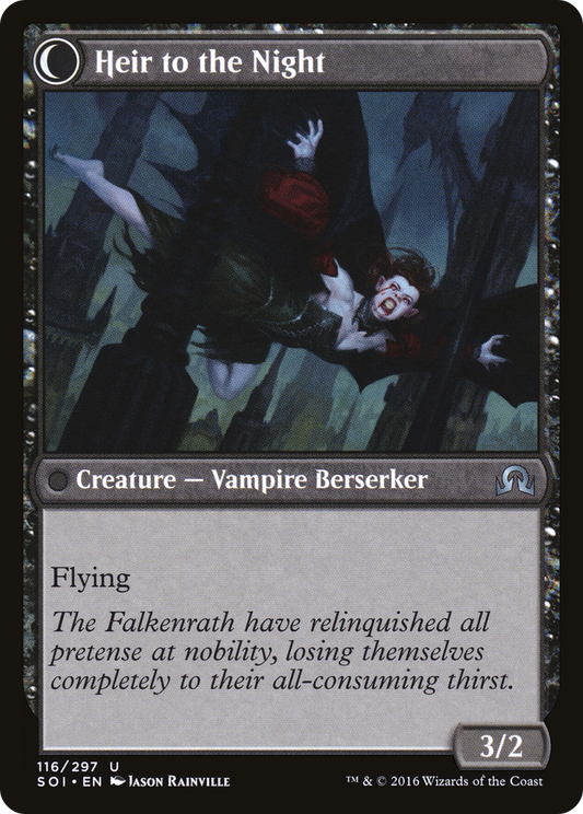 Heir of Falkenrath // Heir to the Night (SOI-116) (Foil)
