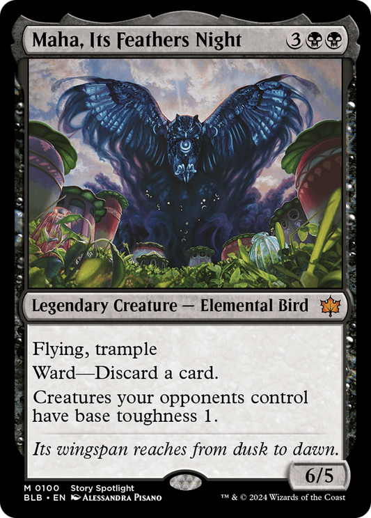 Maha, Its Feathers Night (BLB-100) (Foil)