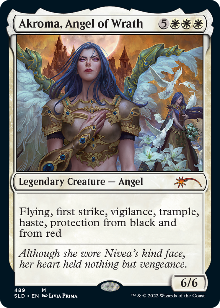 Akroma, Angel of Wrath (SLD-489) (Foil)