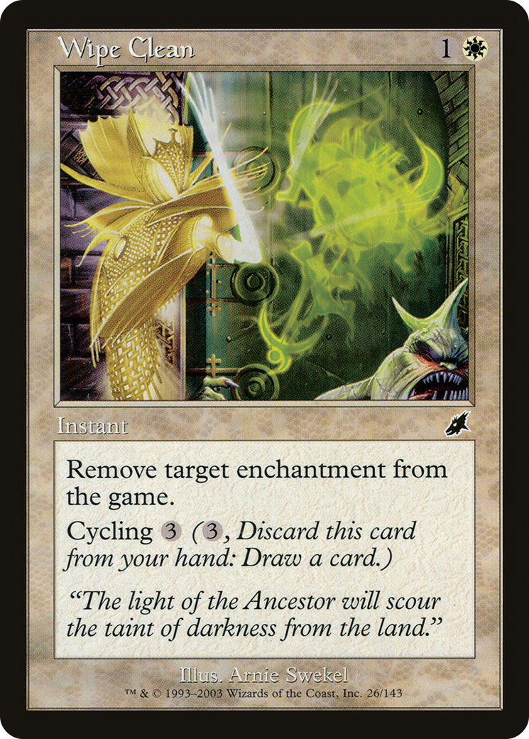 Wipe Clean (SCG-026) (Foil)