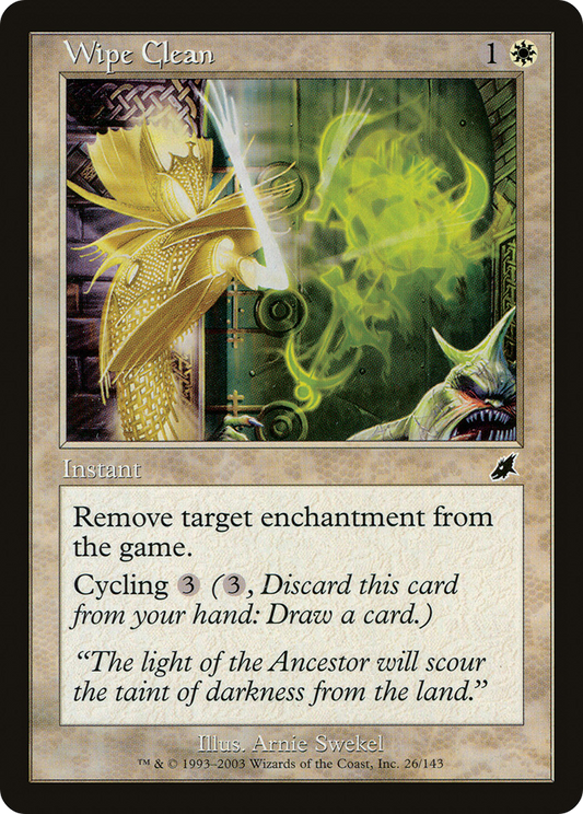 Wipe Clean (SCG-026) (Foil)