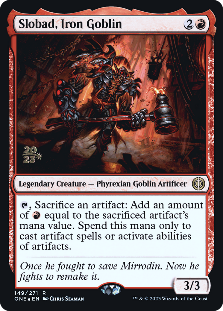 Slobad, Iron Goblin (PRE-149S) (Foil)