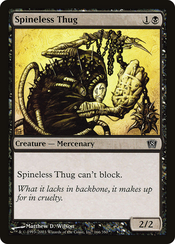 Spineless Thug (8ED-166★) (Foil)