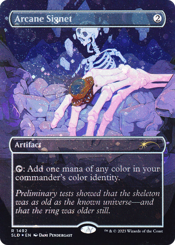 Arcane Signet (SLD-1492★) (Borderless) (Galaxy) (Foil)