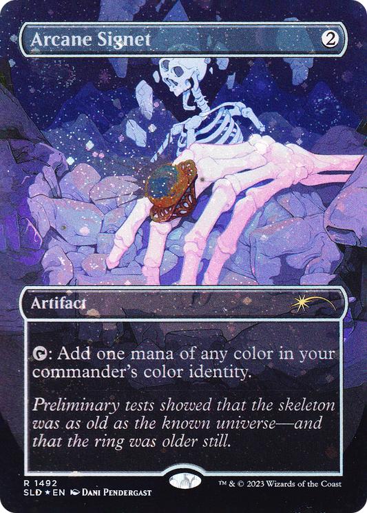 Arcane Signet (SLD-1492★) (Borderless) (Galaxy) (Foil)