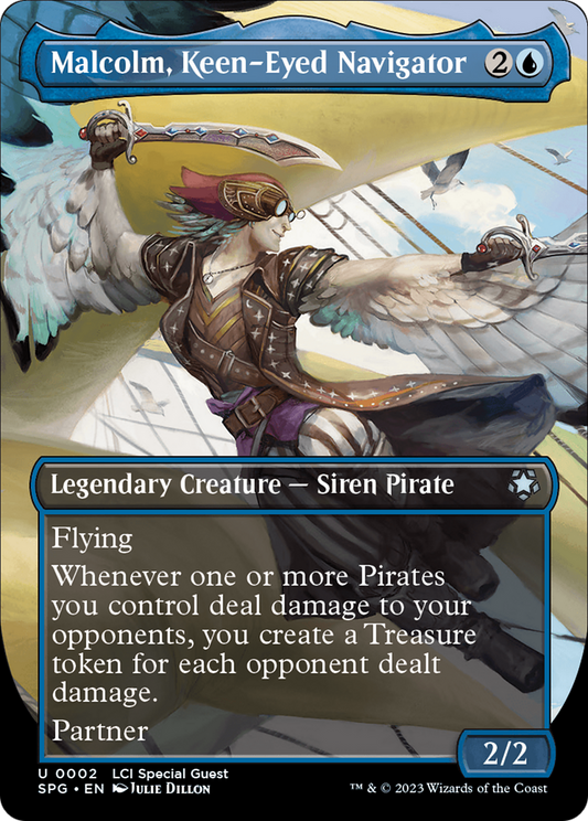 Malcolm, Keen-Eyed Navigator (SPG-002) (Borderless) (Foil)