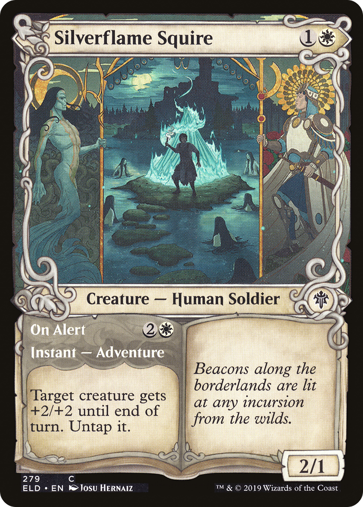 Silverflame Squire // On Alert (ELD-279) (Showcase)