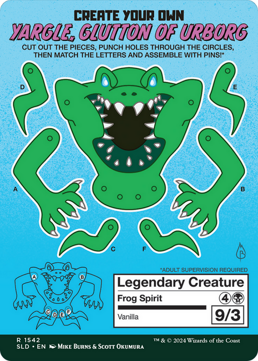 Yargle, Glutton of Urborg // Yargle, Glutton of Urborg (SLD-1542) (Borderless)