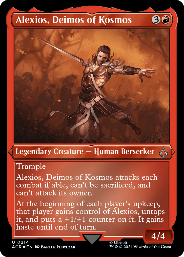 Alexios, Deimos of Kosmos (ACR-214) (Etched Foil)