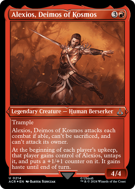 Alexios, Deimos of Kosmos (ACR-214) (Etched Foil)