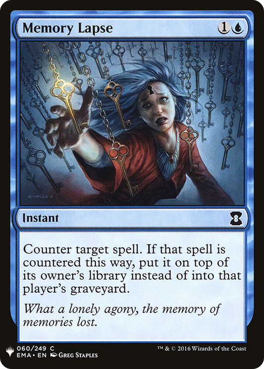 Memory Lapse (LIST-EMA-60)