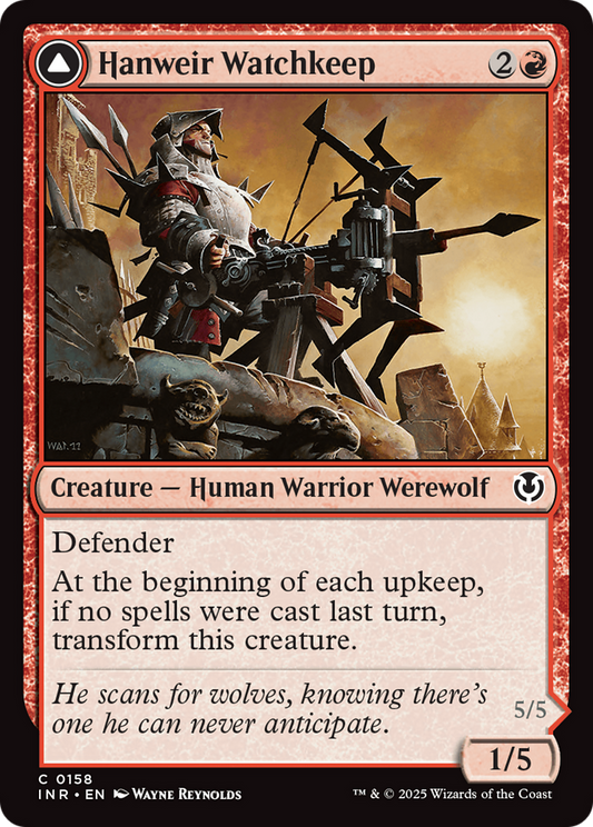 Hanweir Watchkeep // Bane of Hanweir (INR-158) (Foil)