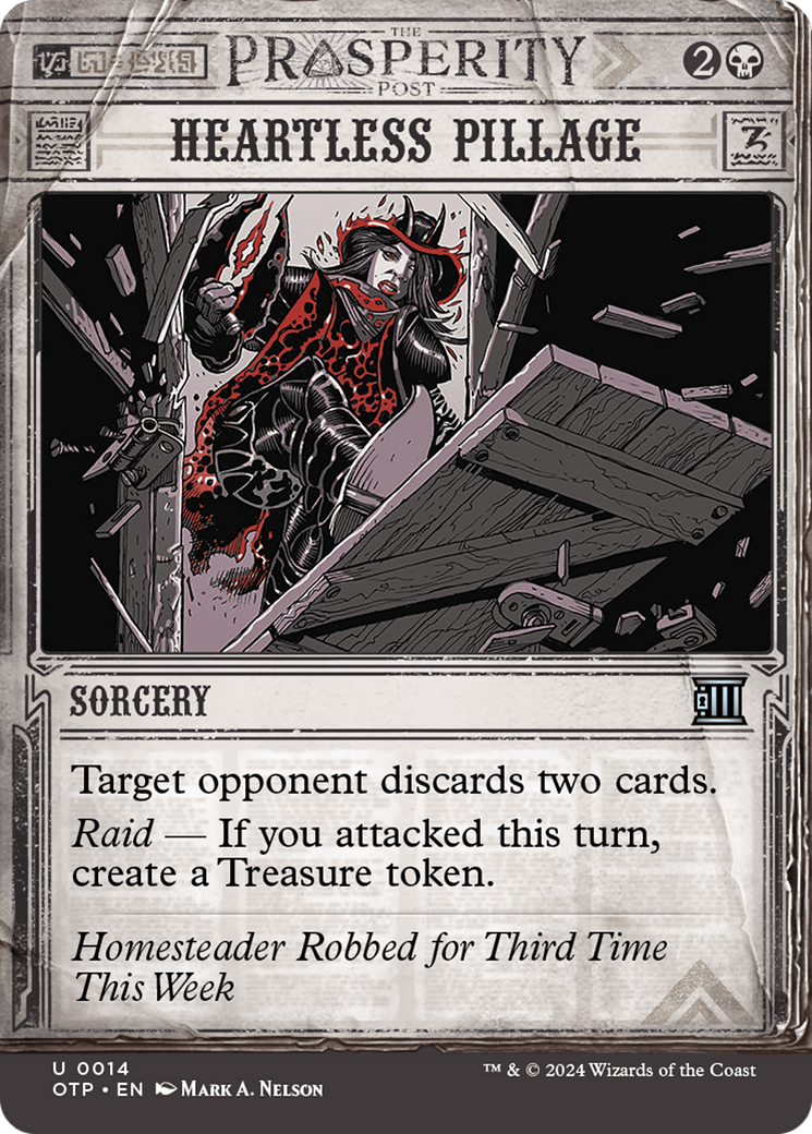 Heartless Pillage (OTP-014) (Showcase) (Borderless) (Foil)