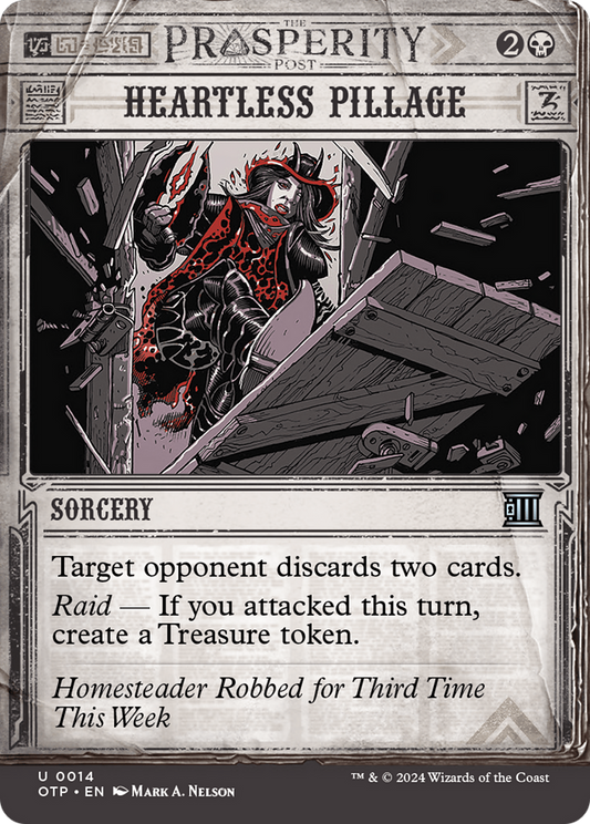 Heartless Pillage (OTP-014) (Showcase) (Borderless) (Foil)