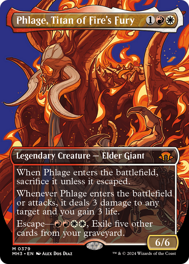 Phlage, Titan of Fire's Fury (MH3-379) (Borderless) (Foil)