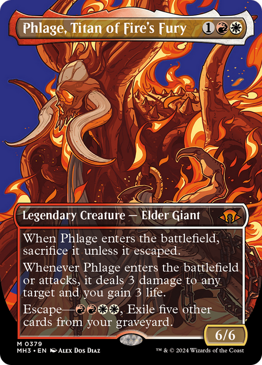 Phlage, Titan of Fire's Fury (MH3-379) (Borderless) (Foil)