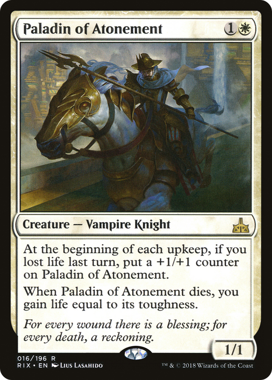 Paladin of Atonement (RIX-016) (Foil)
