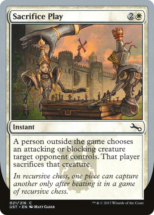 Sacrifice Play (UST-021) (Foil)