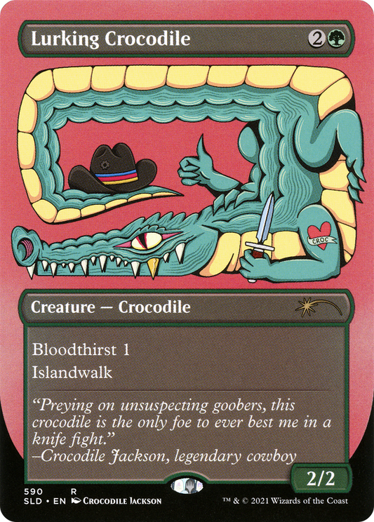 Lurking Crocodile (SLD-590) (Borderless)