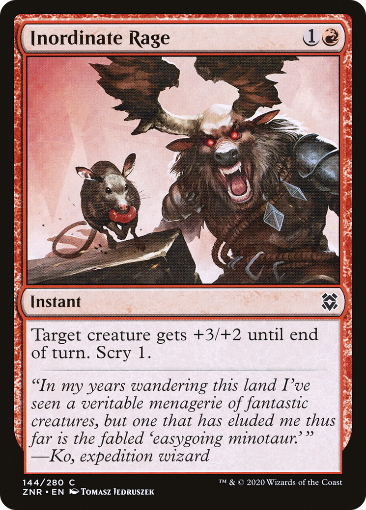 Inordinate Rage (ZNR-144) (Foil)