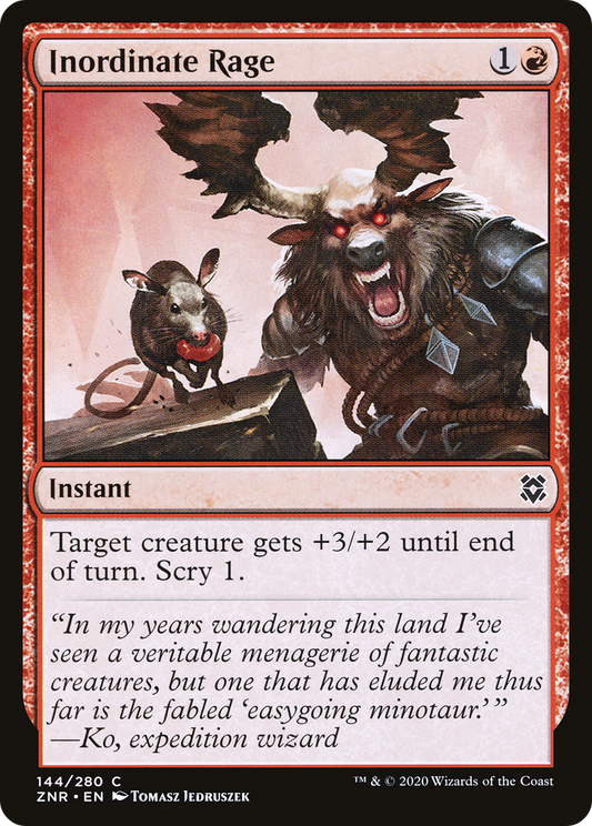 Inordinate Rage (ZNR-144) (Foil)