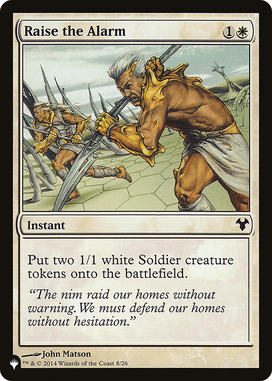 Raise the Alarm (LIST-MD1-8)